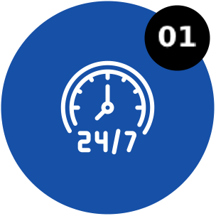 Step 1 icon for 24 hour bail bonds in Spring Branch West