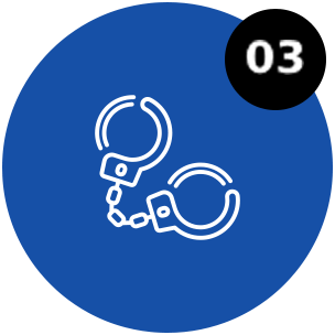 Step 3 icon of released handcuffs from a bail bondsman in South Union